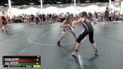 96 lbs Round 3 (6 Team) - Julian Altiery, Keystone Krush vs Kael Gephart, Quaker Nation Black