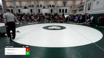 144 lbs Semifinal - Andrew McCarthy, Mt. Hope vs David Murphy, Scituate