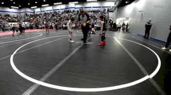 75 lbs Quarterfinal - Jaidyn Wilson, Mustang Bronco Wrestling Club vs Beckett Parker, Deer Creek Wrestling Club