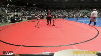 60 lbs Quarterfinal - EvieDale Arrington, Comanche Takedown Club vs Oakley Waitkus, Team Tulsa Wrestling Club