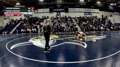 125 lbs 1st Place Match - Jaxson Rohman, Augustana (SD) vs Shane Corrigan, Wisconsin-Parkside