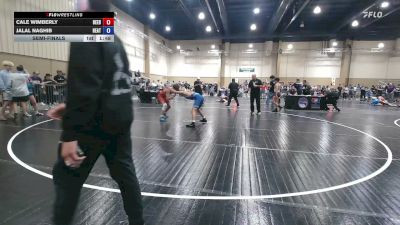 132 lbs Semifinal - Cale Wimberly, Beebe Trained vs Jalal Naghib, Heatwave Wrestling Club, FL