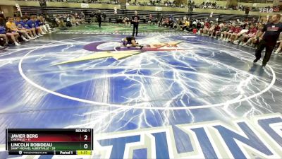 114 lbs Round 1 (4 Team) - Lincoln Robideau, Saint Michael Albertville vs Javier Berg, Chatfield