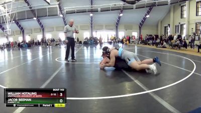 285 lbs Cons. Round 2 - Jacob Beeman, Garrett CC vs William Hotaling, Unattached-University At Buffa