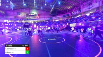 113 lbs Quarterfinal - Karter Lawson, Basement Brawlers vs Andres Rambo Lopez, Wlv Jr Wrestling