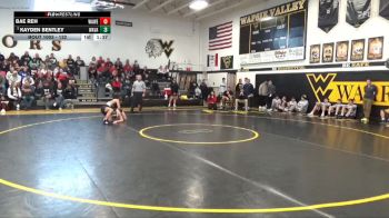 132 lbs Champ. Round 1 - Kayden Bentley, Wapsie Valley vs Bae Reh, Waterloo West