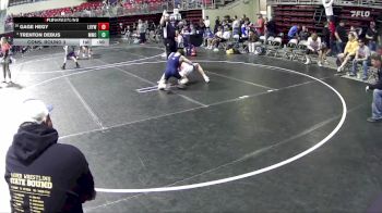 110 lbs Cons. Round 3 - Trenton Debus, Mitchell Wrestling Club vs Gage Hegy, Logan View Youth Wrestling