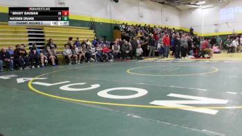 150 lbs Champ. Round 2 - Brody Bauman, Perrysburg vs Hayden Drake, Kettering Fairmont