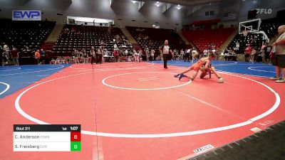 93 lbs Rr Rnd 2 - Calib Anderson, Cowboy Wrestling Club vs Sawyer Freisberg, Caney Valley Wrestling