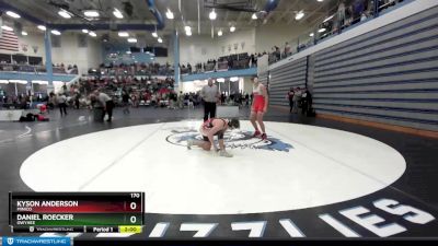 170 lbs Champ. Round 1 - Daniel Roecker, Owyhee vs Kyson Anderson, Minico