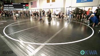 62 lbs Semifinal - Violet Jones, Honey Badgers Wrestling Club vs Chloe Grimes, Tiger Trained Wrestling