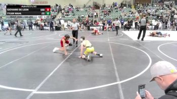 102 lbs Quarterfinal - Giovanni De Leon, Oakdale WC vs Tyler Wahl, Atc
