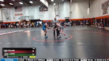 140 lbs Quarterfinal - Ava Collins, Vale vs April Lopez, Crane