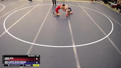 138 lbs Quarterfinal - Jake Kos, MnElite vs Benjamin Gunlogson, Berge Elite Wrestling Academy