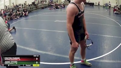 220 lbs Round 3 (6 Team) - Aiden Stiven, North Dakota 1 vs Colton Parker, Wyoming Renegades