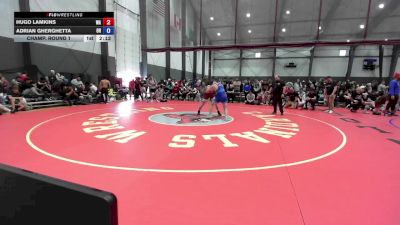 Junior Boys FS - 165 lbs Champ. Round 1 - Hugo Lamkins, WA vs Adrian Gherghetta, OR