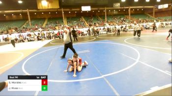 58 lbs Quarterfinal - Stetson Morales, Blackcat Wrestling Club vs Julissa Rivas, Bulldogs Jr Wrestling