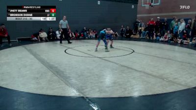 93 lbs Cons. Round 2 - Bronson Dodge, J.E.T. vs Jhett Beams, Weiser Wrestling Club