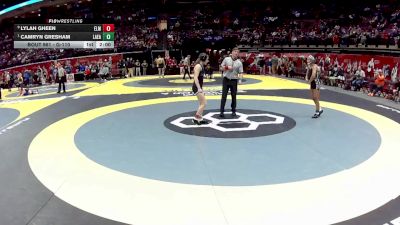 G-110 lbs Quarterfinal - Camryn Gresham, G-Lak. East vs Lylah Gheen, G-Elmwood