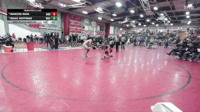 157 lbs 3rd Place Match - Isaac Hoffman, West Torrance vs Marcos Nava, Barstow