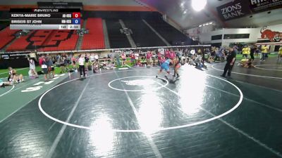 165 lbs Kenya-Marie Bruno, Alaska HS Girls vs Briseis St John, New Mexico HS Girls
