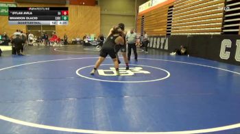 285 lbs Quarterfinal - Dylan Avila, Santa Ana College vs Brandon Olacio, San Joaquin Delta College