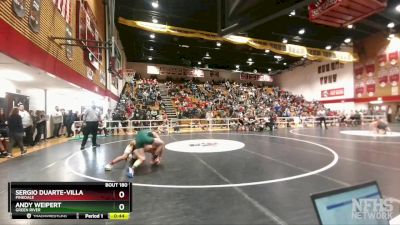 150 lbs Cons. Round 1 - Andy Weipert, Green River vs Sergio Duarte-Villa, Pinedale