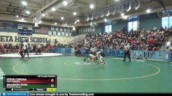 113 lbs 1st Place Match - Steve Corona, Vista Murrieta vs Brandon Ryan, Murrieta Valley