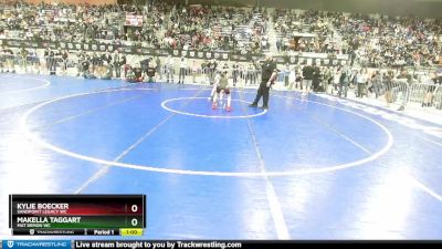 85 lbs Quarterfinal - Makella Taggart, Mat Demon WC vs Kylie Boecker, Sandpoint Legacy WC