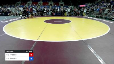 157 lbs Cons 32 #2 - Beau Priest, CA vs Tucker Roybal, UT