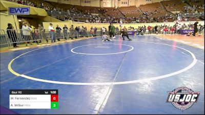 55 lbs Semifinal - Maverick Fernandez, Dodge City Wrestling Academy vs Asher Wilbur, Predator Wrestling