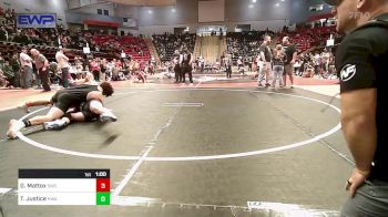 155 lbs Round Of 16 - Gabe Mattox, Salina Wrestling Club vs Tynan Justice, HURRICANE WRESTLING ACADEMY