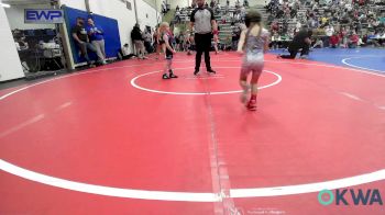 43 lbs Rr Rnd 3 - Brynlee Burchett, Raw Wrestling Club vs Emery Flud, Checotah Matcats