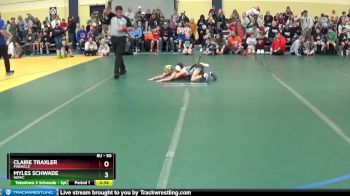 50 lbs Champ. Round 1 - Claire Traxler, Pinnacle vs Myles Schwade, NEIWC