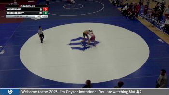 165 lbs Champ. Round 1 - John Gregory, McDaniel College vs Wyatt Kinne, Southern Virginia University