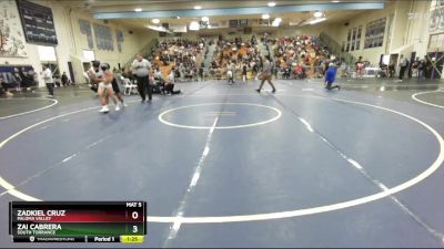 113 lbs Champ. Round 1 - Zadkiel Cruz, Paloma Valley vs Zai Cabrera, South Torrance