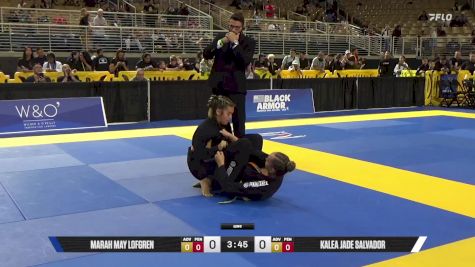 Kalea Jade Salvador vs Marah May Lofgren 2025 Pan Kids Jiu-Jitsu IBJJF Championship