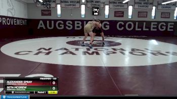 133 lbs 5th Place Match - Alexander Spray, Concordia Moorhead vs Seth McGrew, Nebraska Wesleyan