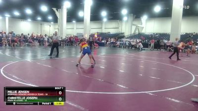 130 lbs Round 1 (8 Team) - Millie Jensen, Nebraska Wonder Women (A Team) vs Christelle Joseph, MIAMI ALLSTARS