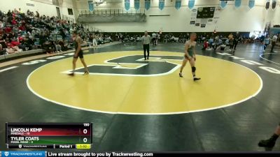 150 lbs Round 1 (10 Team) - Lincoln Kemp, Pinedale vs Tyler Coats, Fossil Ridge