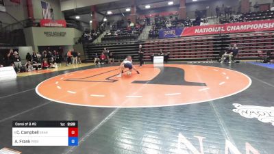 123 lbs Consi Of 8 #2 - Catharine Campbell, Grand View (Iowa) vs Alicia Frank, Providence (Mont.)