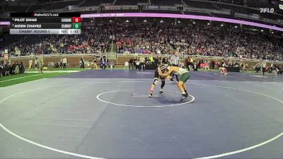 D2-106 lbs Champ. Round 1 - Aiden Chavez, Zeeland West HS vs Pilot Swab, Lakeshore HS