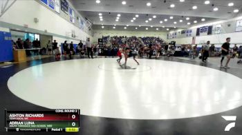 126 lbs Cons. Round 2 - Adrian Luna, South Torrance High School Wre vs Ashton Richards, Team SoCal WC