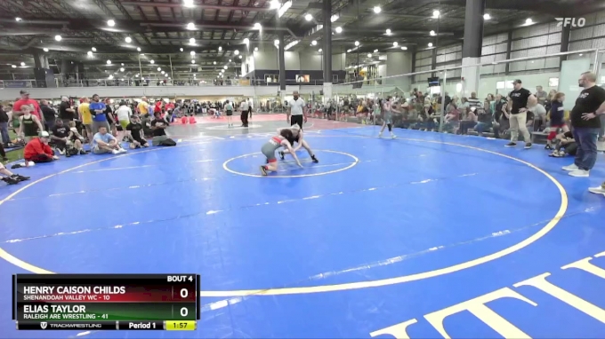 90 lbs Round 2 (6 Team) - Elias Taylor, RALEIGH ARE WRESTLING vs Henry ...