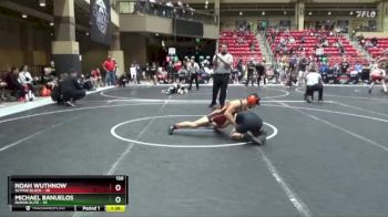 130 lbs Round 2 (6 Team) - Noah Wuthnow, SlyFox Black vs Michael Banuelos, Duran Elite