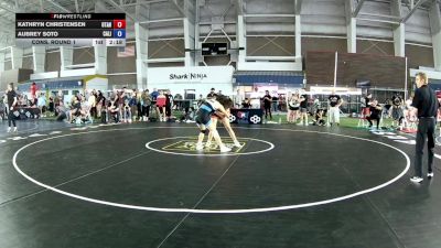 110 lbs Cons. Round 1 - Kathryn Christensen, Utah vs Aubrey Soto, California