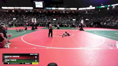 44 lbs Semifinal - Kinslee Greene, KRT3 vs Piper Tabor, SVL3