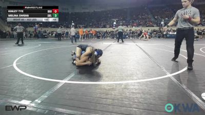 102 lbs Consi Of 8 #2 - Kinley Tye, Bridge Creek Youth Wrestling vs Melina Owens, Shelton Wrestling Academy
