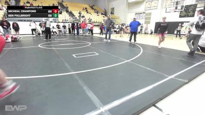 155 lbs 5th Place - Micheal Crawford, Grove vs Ben Fullbright, Vinita JH