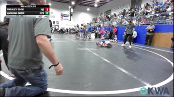 40 lbs Rr Rnd 3 - Presley Edge, Piedmont vs Ameliah Ortiz, Bridge Creek Youth Wrestling
